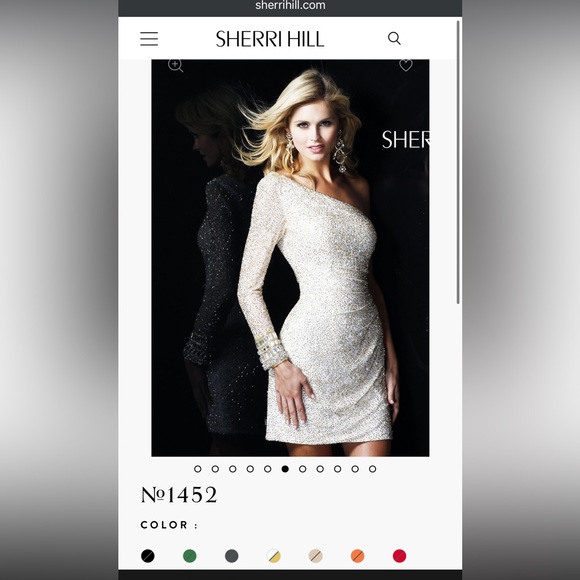 Rare & discontinued Sherri Hill Red Short Beaded Dress! ✨💃🏼 - Picture 8 of 9